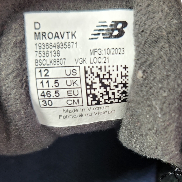 New Balance Fresh Foam Roav Men's Running Shoe Size 12 Black Grey Athletic NWOT - Picture 11 of 12